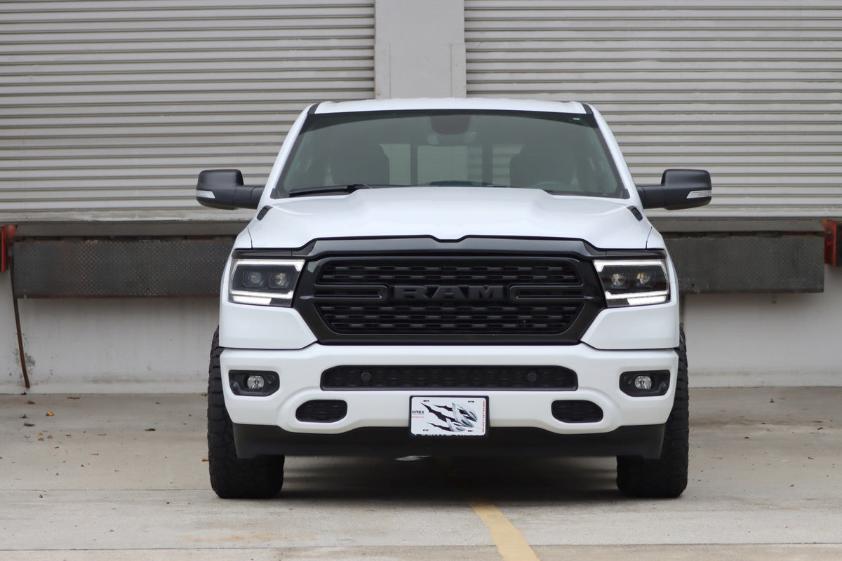 AlphaRex 880576 19-22 Dodge Ram 1500 LUXX LED Projector Headlights Black with Sequential Activation Light/Sequential Signal/DRL