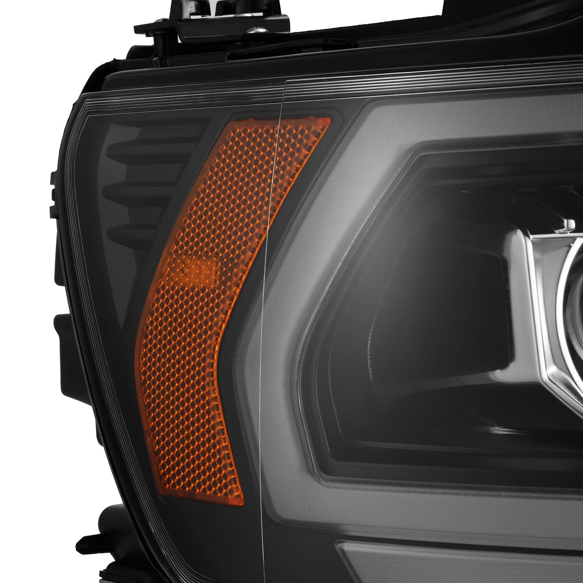 AlphaRex 880576 19-22 Dodge Ram 1500 LUXX LED Projector Headlights Black with Sequential Activation Light/Sequential Signal/DRL