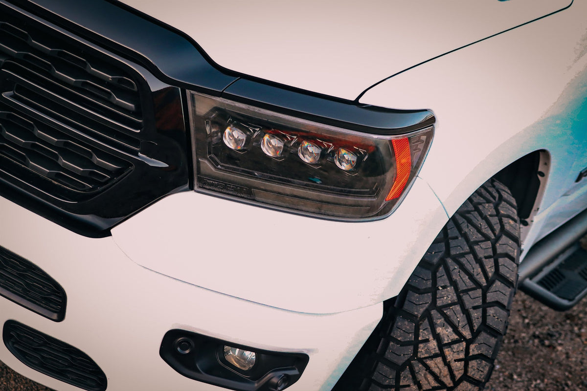 AlphaRex 880578 19-23 Dodge Ram 1500 (No Classic/Ltd/TRX) NOVA-Series Projector Headlights Black (Req. Converter)