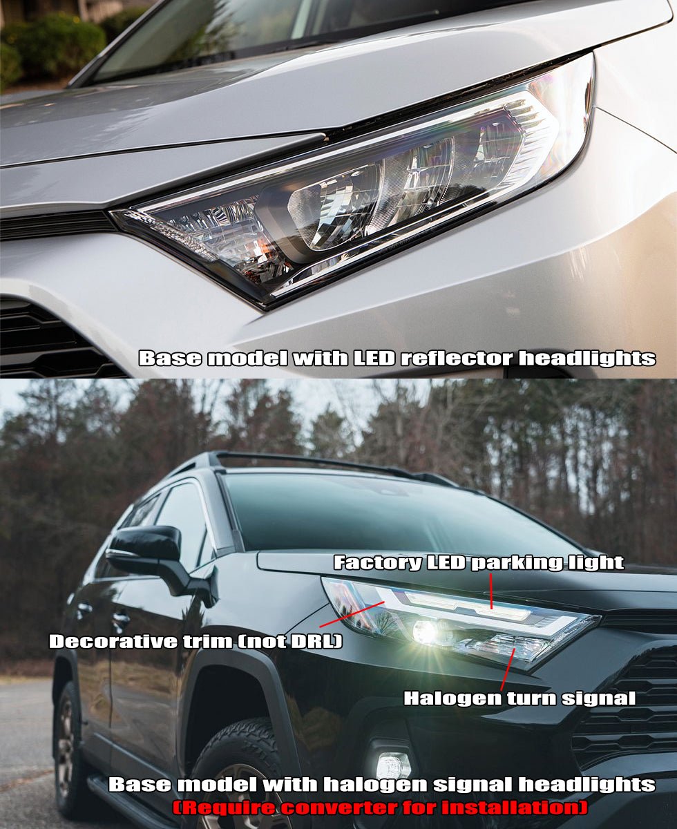 AlphaRex 880858 19-23 Toyota RAV4 NOVA LED Projector Headlights Black