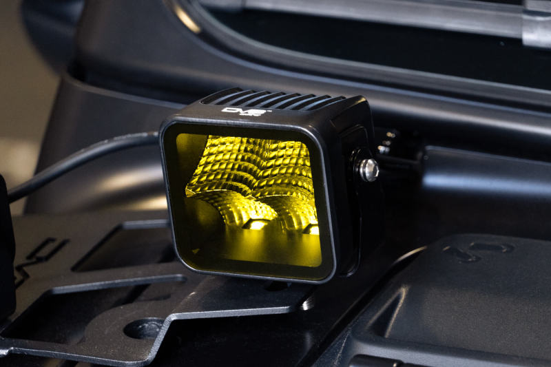 DV8 Offroad 3in Elite Series LED Amber Pod Light - #BE3EW40W-A