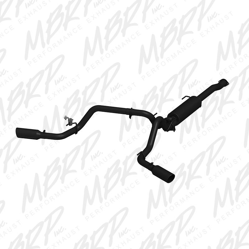 MBRP 2016 Toyota Tacoma 3.5L 3in Cat Back Dual Split Side Black