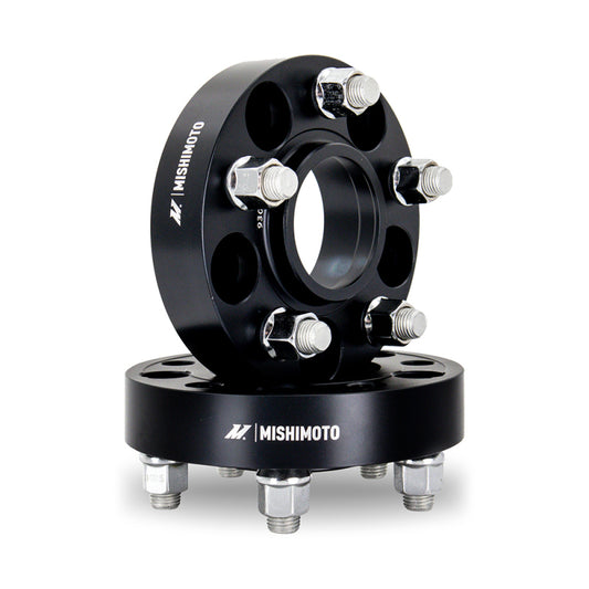 Mishimoto Wheel Spacers - 5X114.3 / 70.5 / 25 / M14 - Black - #MMWS-001-250BK