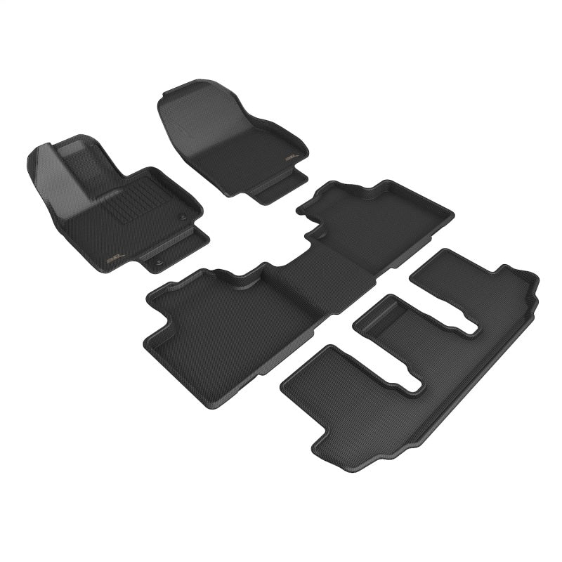 3D MAXpider Kagu Front, Rear & 3rd Row Floor Mats for 2020-2023 Toyota Highlander (Hybrid)