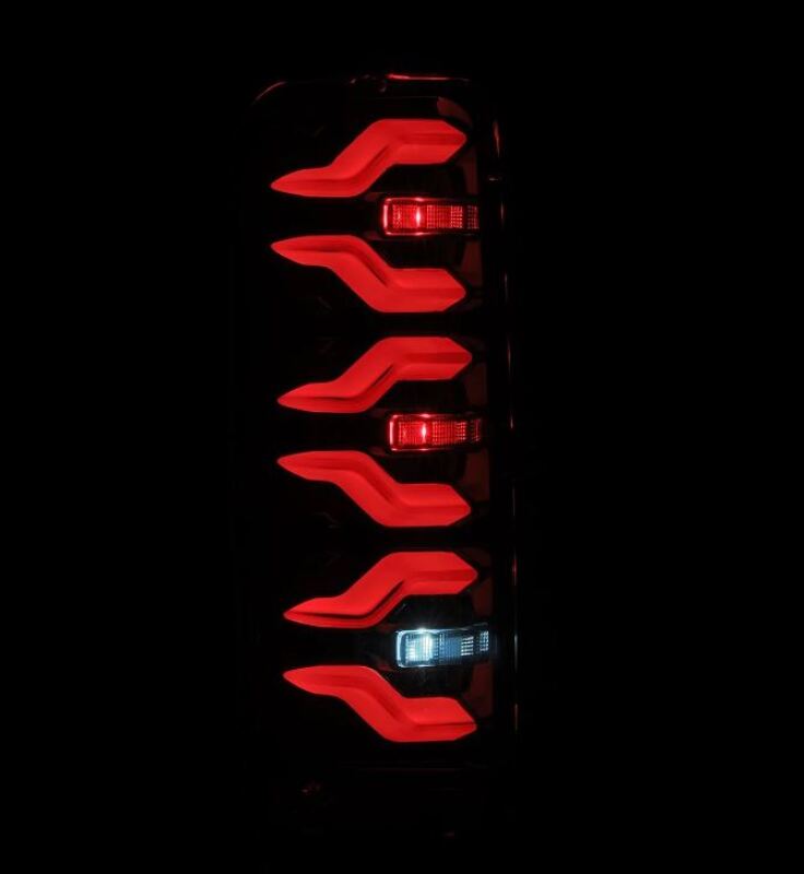 AlphaRex 658006 87-96 Ford Bronco/F-150 Luxx-Series LED Tail Lights - Alpha-Black