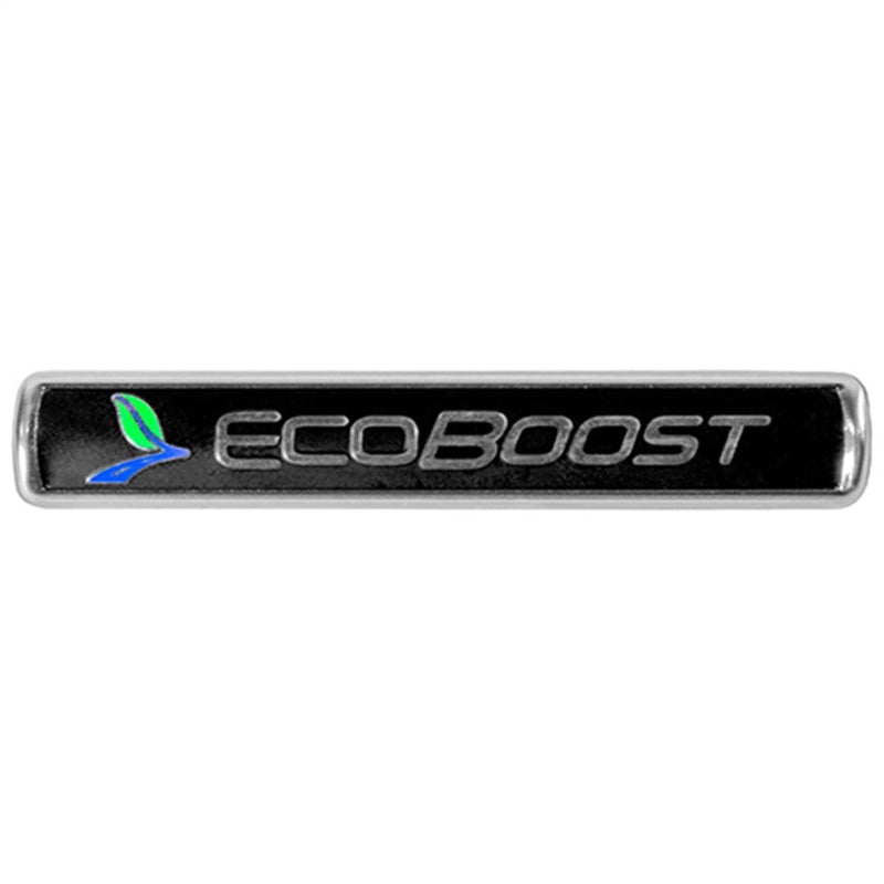 Ford Racing Black/Silver for EcoBoost Emblem 3-1/2in x 9/16in - Set of 2