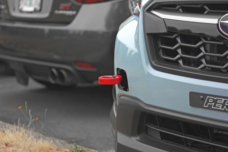 PERRIN 22-26 Subaru WRX / 18-23 Crosstrek / 20-25 OBXT / 17-23 Impreza Tow Hook Kit (Front) - Red