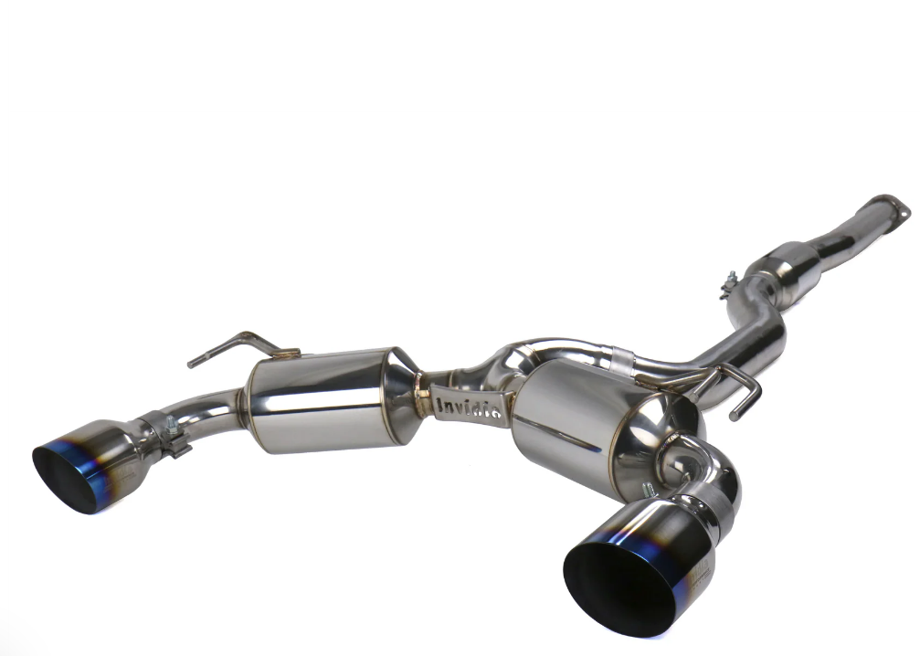 Invidia HS09MEXGD1ST 08-Up Mitsubishi EVO X Dual N1 Titanium tip Cat-back Exhaust