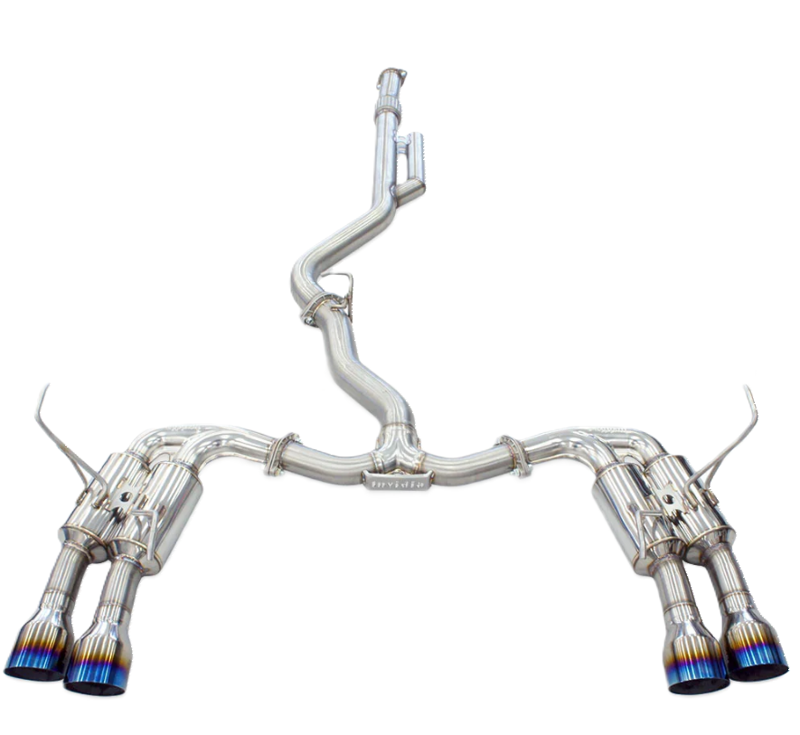 Invidia HS22WRXGM4ST 22-Up Subaru WRX Gemini R400 Quad Titanium tip Cat-back Exhaust