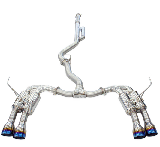Invidia HS22WRXGM4ST 22-Up Subaru WRX Gemini R400 Quad Titanium tip Cat-back Exhaust