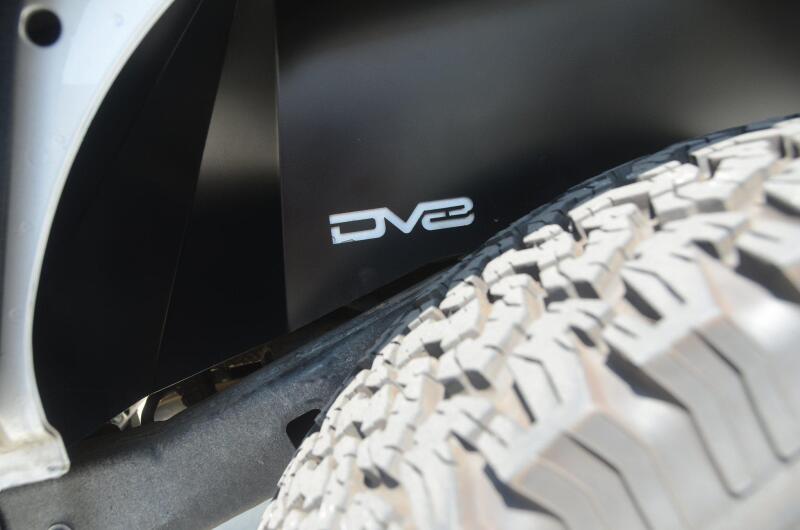 DV8 Offroad 07-18 Jeep Wrangler JK Rear Aluminum Inner Fender - Black - #INFEND-01RB