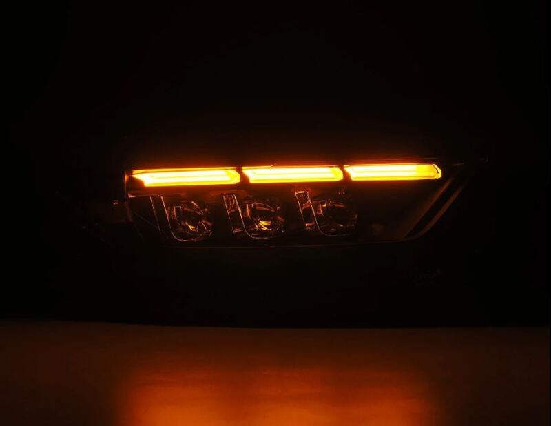 AlphaRex 880262 15-17 Ford Mustang NOVA LED Projector Headlights Black with Activation Light/Sequential Signal/Switch DRL