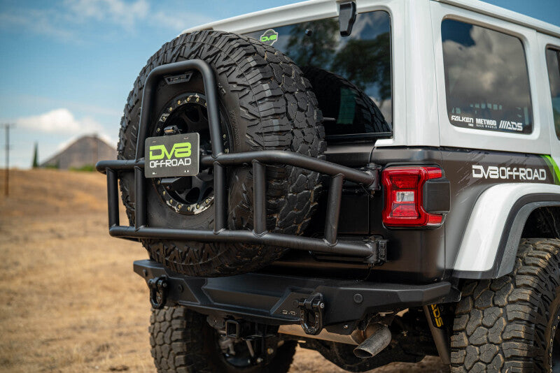DV8 18-25 Jeep Wrangler JL Body Mounted Tire Carrier - #TCJL-14