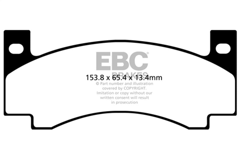 EBC 71-72 Amc Ambassador 4.2 Yellowstuff Front Brake Pads DP41176R