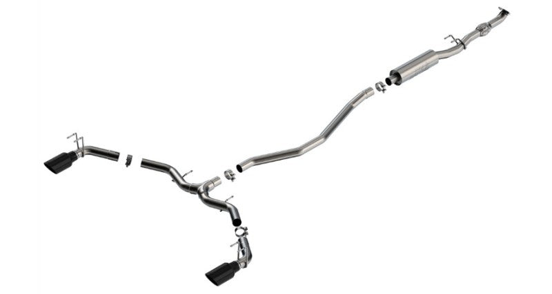 Borla 140922BC 2023 Integra/22-23 Civic Si 1.5L 4 CYL. MT FWD 4DR 2.50in S-Type Catback Exhaust Black Chrome - #140922BC