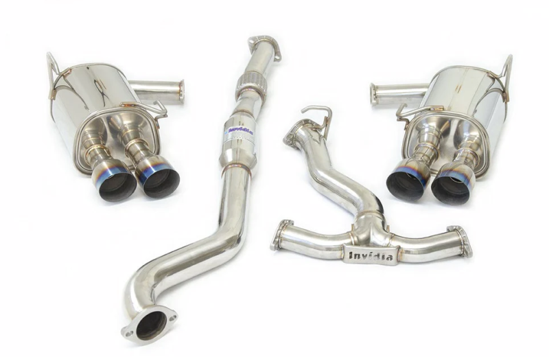 Invidia HS22WRXG2T 22-Up Subaru WRX Q300 Quad Single Layer Titanium Tips Cat-back Exhaust