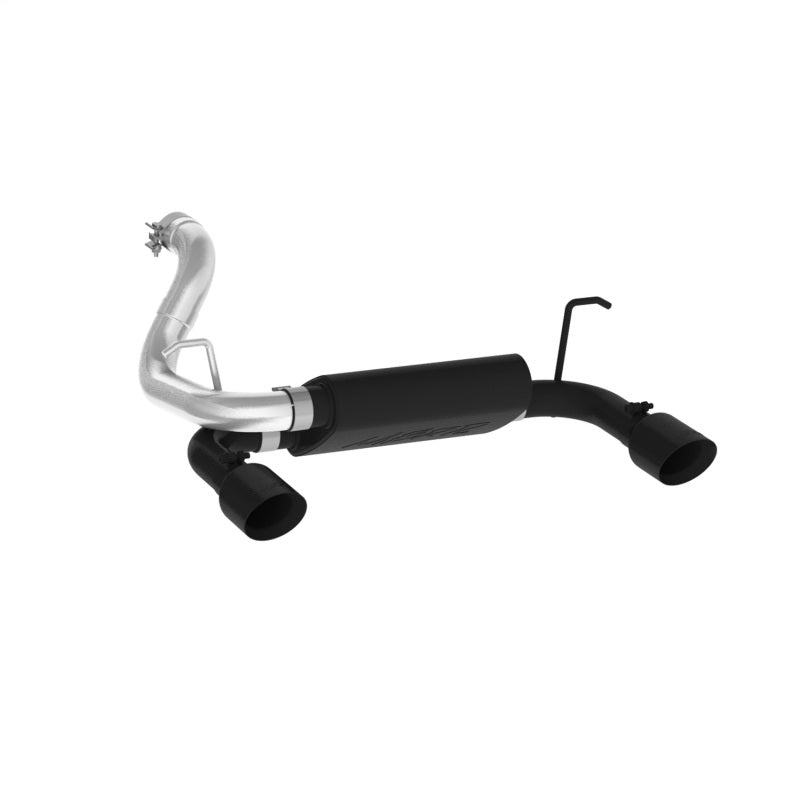 MBRP 2018+ Jeep Wrangler 3.6L V6 Dual Rear Exit Axle Back BLK Exhaust