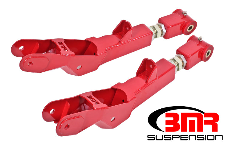 BMR 2010-2015 5th Gen Camaro Lower Control Arms Rear On-Car Adj. (Polyurethane) - Red