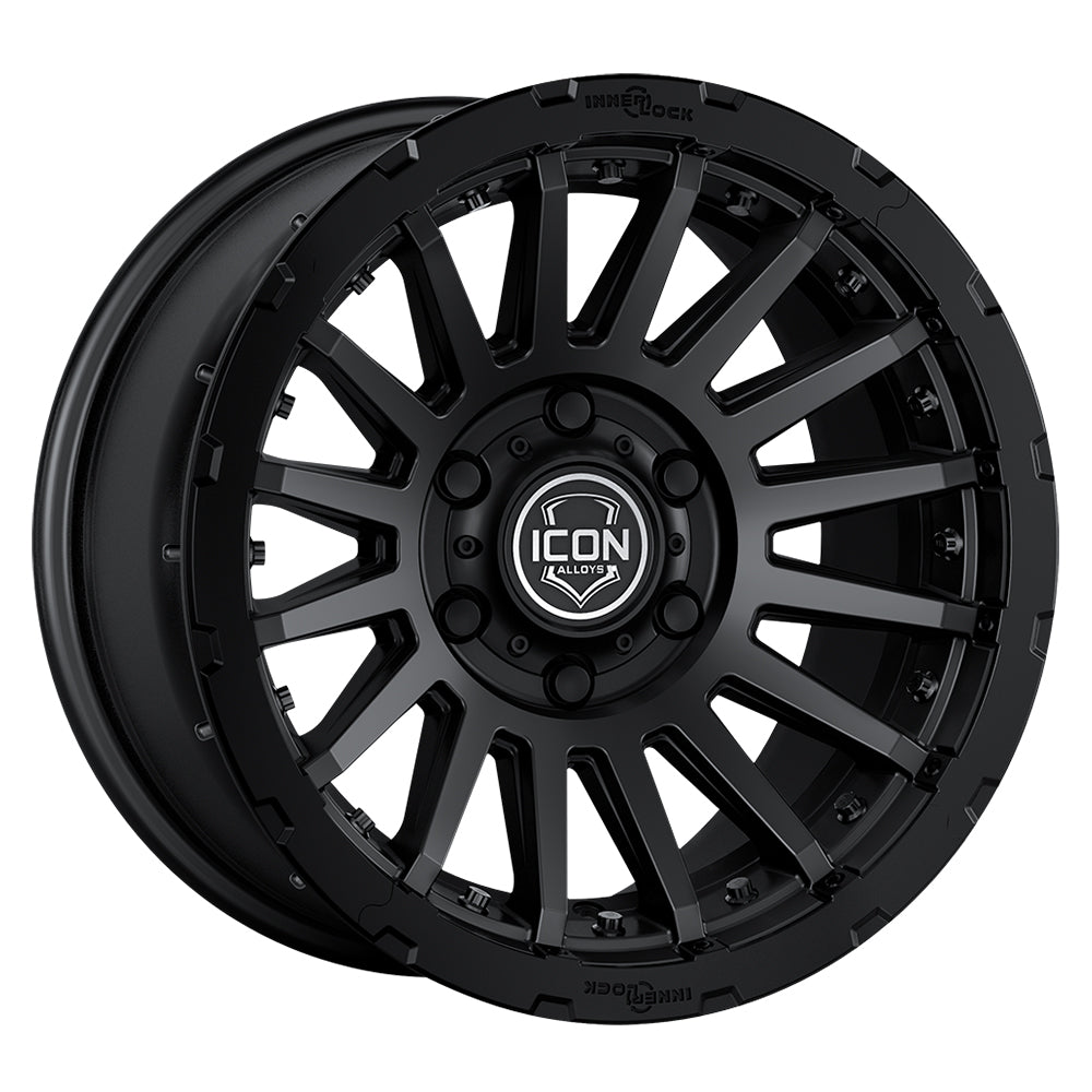 ICON Alloys Recon Pro Satin Black - 18x9 / 6x5.5 / 0mm / 5in BS