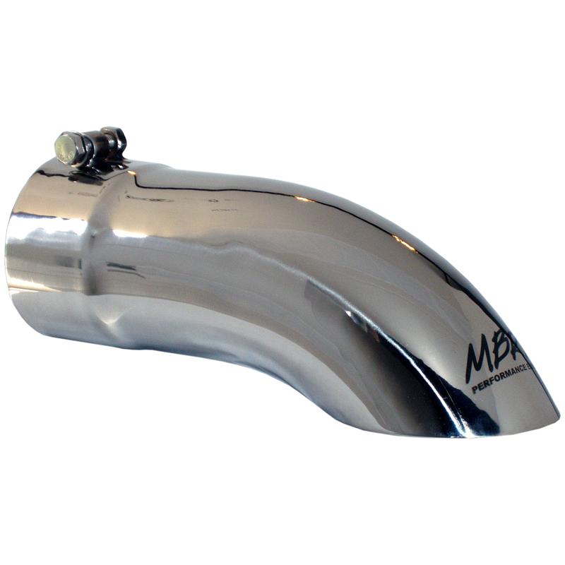 MBRP T5081 Exhaust Tip - 4" OD Turn Down 4" inlet 12" length | T304 Stainless