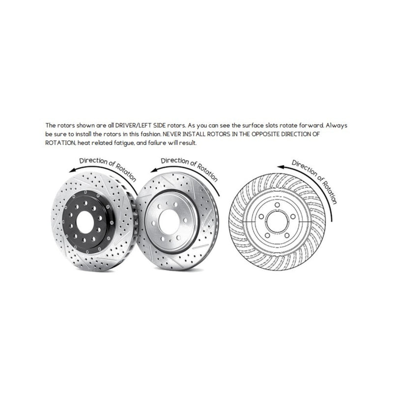 Baer Brakes Ford Mustang II Spindles STD Studs 14in Pro+ Front SDZ Brake Kit - Red
