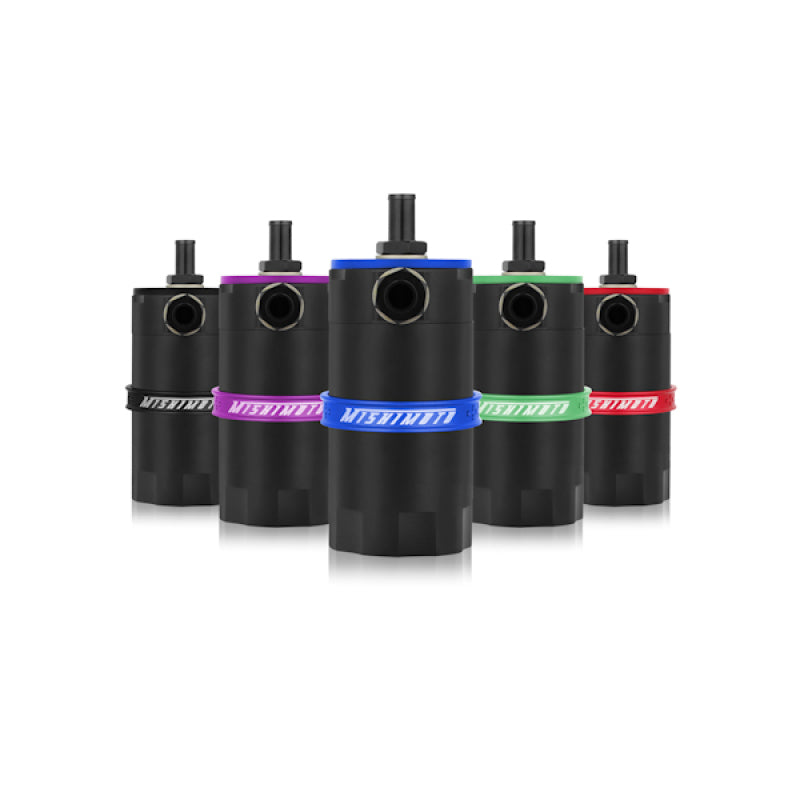Mishimoto Universal Baffled Oil Catch Can - Black - #MMBCC-UNI-BK