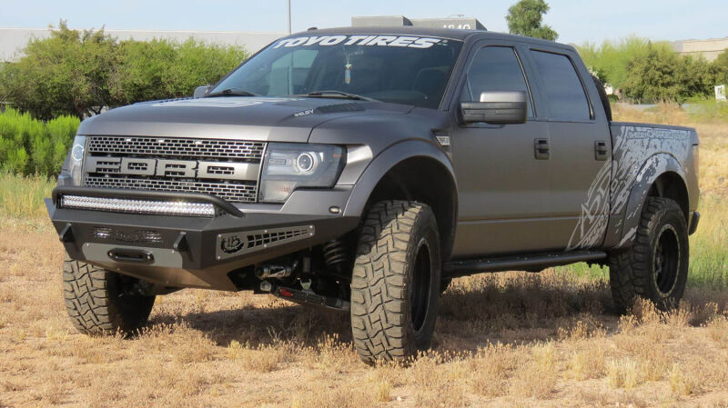 Addictive Desert Designs for 10-14 Ford F-150 Raptor HoneyBadger Front Bumper w/ Winch Mount