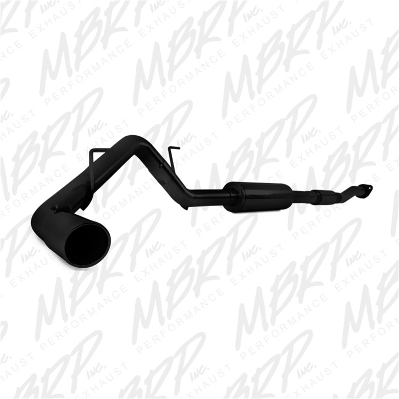 MBRP S5230BLK Armor BLK Cat-Back Exhaust - 3-Inch Single Side Exit | Black Coated Aluminized