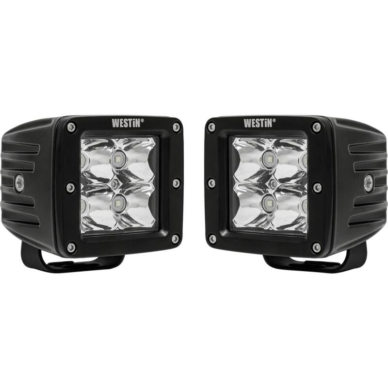 Westin 09-12200A-PR Compact LED -4 5W Cree 3 inch x 3 inch (Set of 2) Black