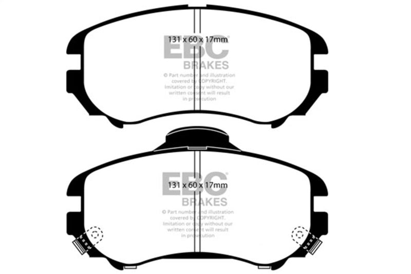 EBC 07-08 Hyundai Elantra 2.0 Redstuff Front Brake Pads DP31643C