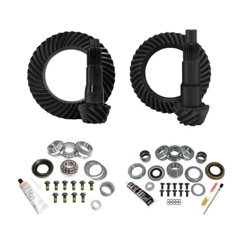Yukon Gear & Axle YGK073 Complete Gear and Kit Pkg for JL Jeep Non-Rubicon with D35 Rear & D30 Front - 4:56 Gear Ratio