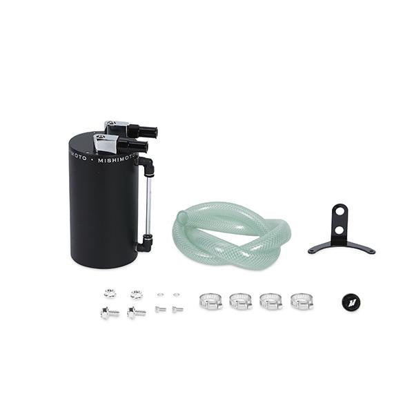 Mishimoto Large Aluminum Oil Catch Can - Wrinkle Black - #MMOCC-LAWBK