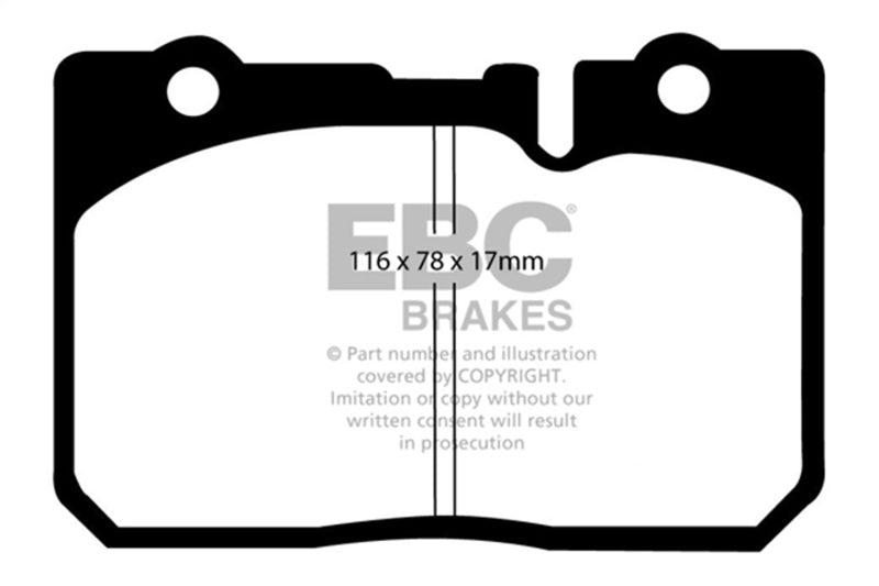 EBC 95-00 Lexus LS400 4.0 Yellowstuff Front Brake Pads DP41154R