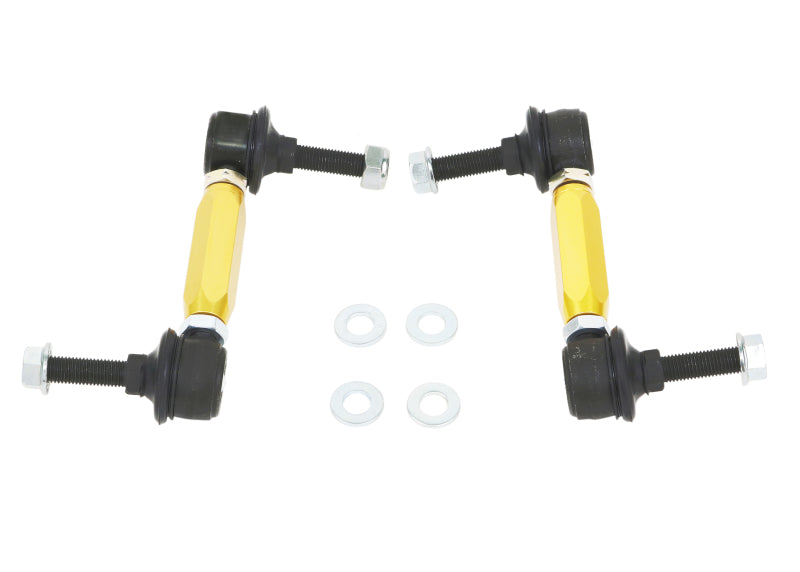 Whiteline KLC140-115 Universal Sway Bar Link Kit Heavy Duty Adjustable Steel Ball with 10mm Ball Stud