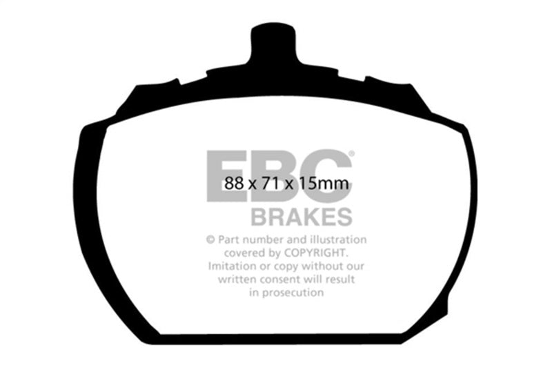EBC 73-76 Mg MGB GT V8 3.5 Redstuff Front Brake Pads DP3240C