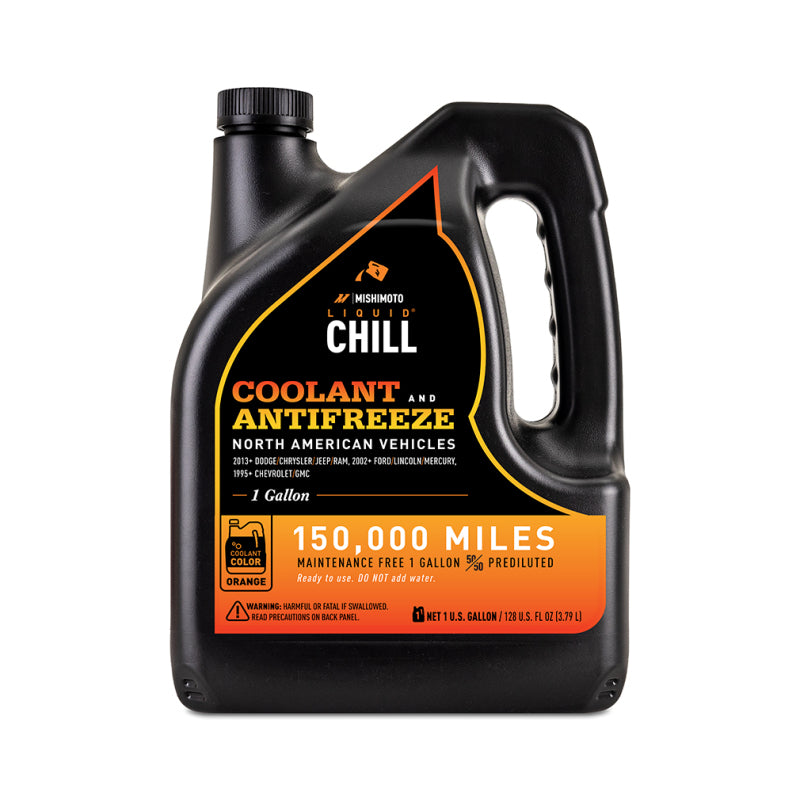 Mishimoto Liquid Chill EG Coolant, North American Vehicles, Orange - #MMRA-LC-EG-OR