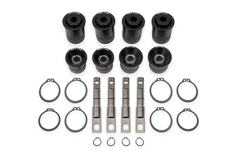 BMR 2014-2019 Chevrolet Corvette C7 Rear Upper & Lower Control Arm Bearing Kit - Black Anodized