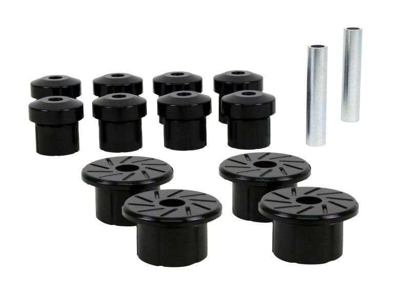 Whiteline W73822 Rear Leaf Spring & Shackle Bushings for 1973-1981 Chevrolet Camaro, 1973-1981 Oldsmobile Omega, 1973-1981 Pontiac Firebird and More