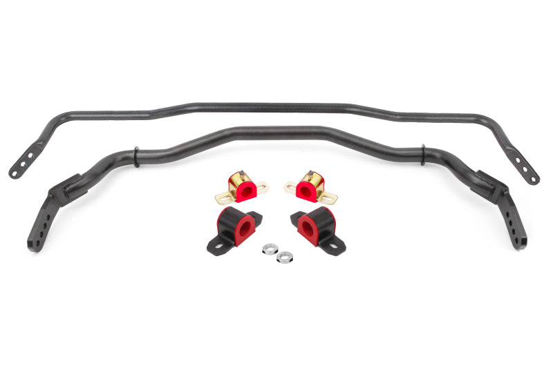 BMR 2015-2026 S550 Mustang Sway Bar Kit with Bushings Front and Rear (SB764 Front/SB045 Rear) Black Hammertone