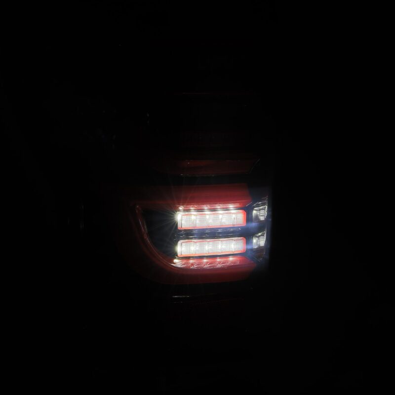 AlphaRex 670050 07-13 Toyota Tundra LUXX-Series LED Tail Lights Black-Red