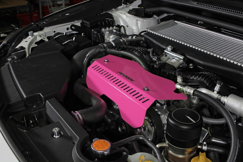 PERRIN 22-26 Subaru WRX Pulley Cover - Hyper Pink (TALL - For Use w/o PERRIN AOS)