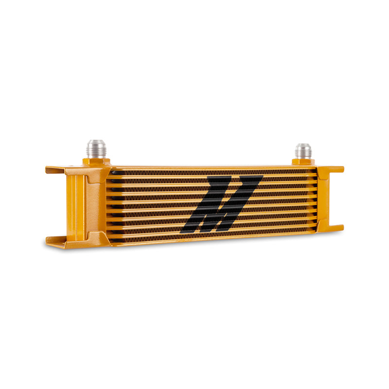 Mishimoto Universal -8AN 10 Row Oil Cooler - Gold - #MMOC-10-8GD