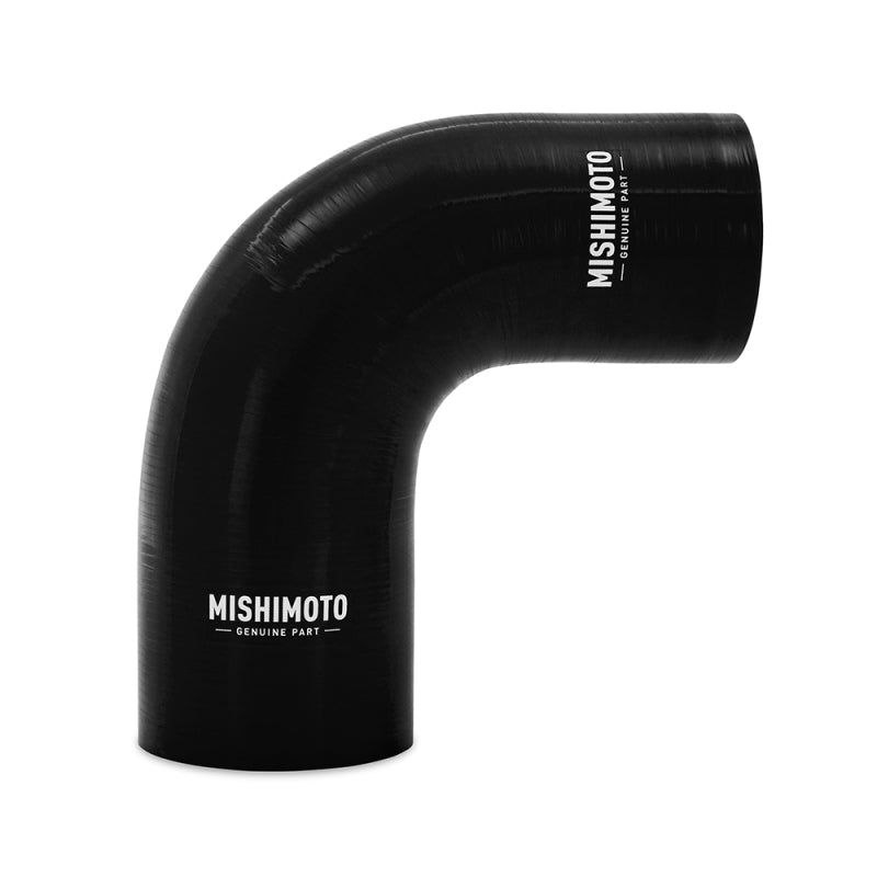 Mishimoto Silicone Reducer Coupler 90 Degree 2in to 2.5in - Black - #MMCP-R90-2025BK