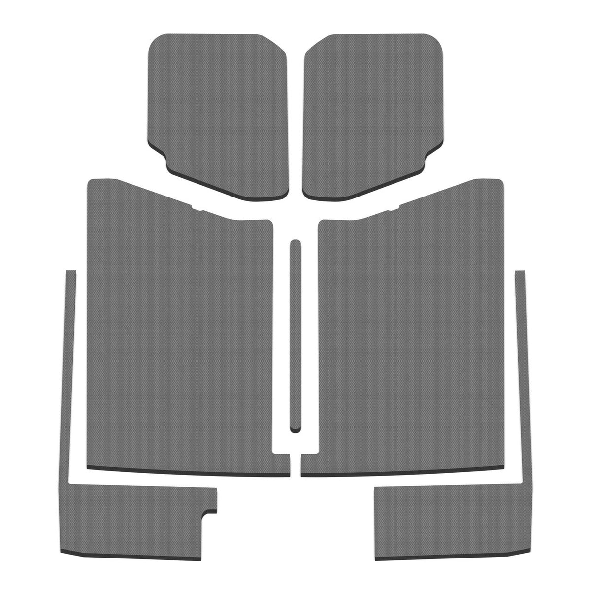DEI for 2020-2022 Jeep Gladiator JT 4-Door Boom Mat Complete Headliner Kit - 7 Piece - Gray