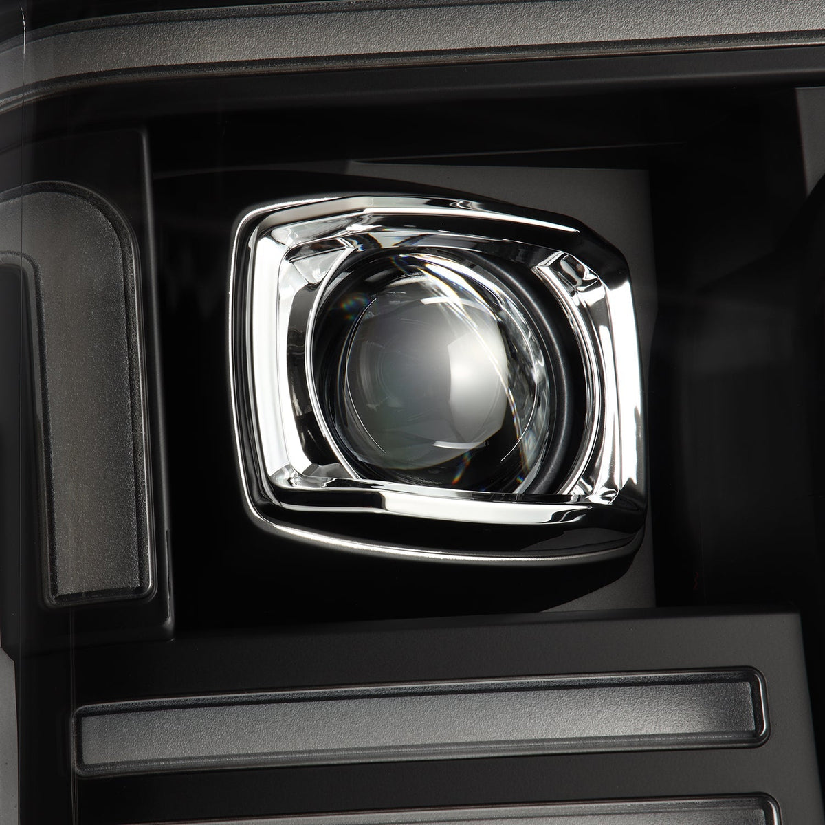 AlphaRex 880344 20-22 Ford F150 Pro-Series Projector Headlights Black with Activation Light / Sequential Signal / DRL