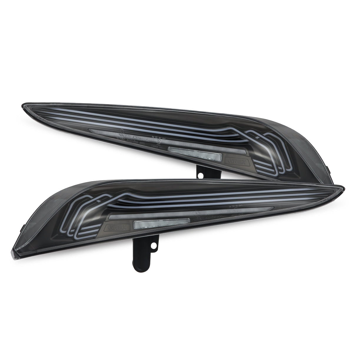 AlphaRex 609010 20-24 Toyota Supra LUXX-Series Laser Style LED Tail Lights Black