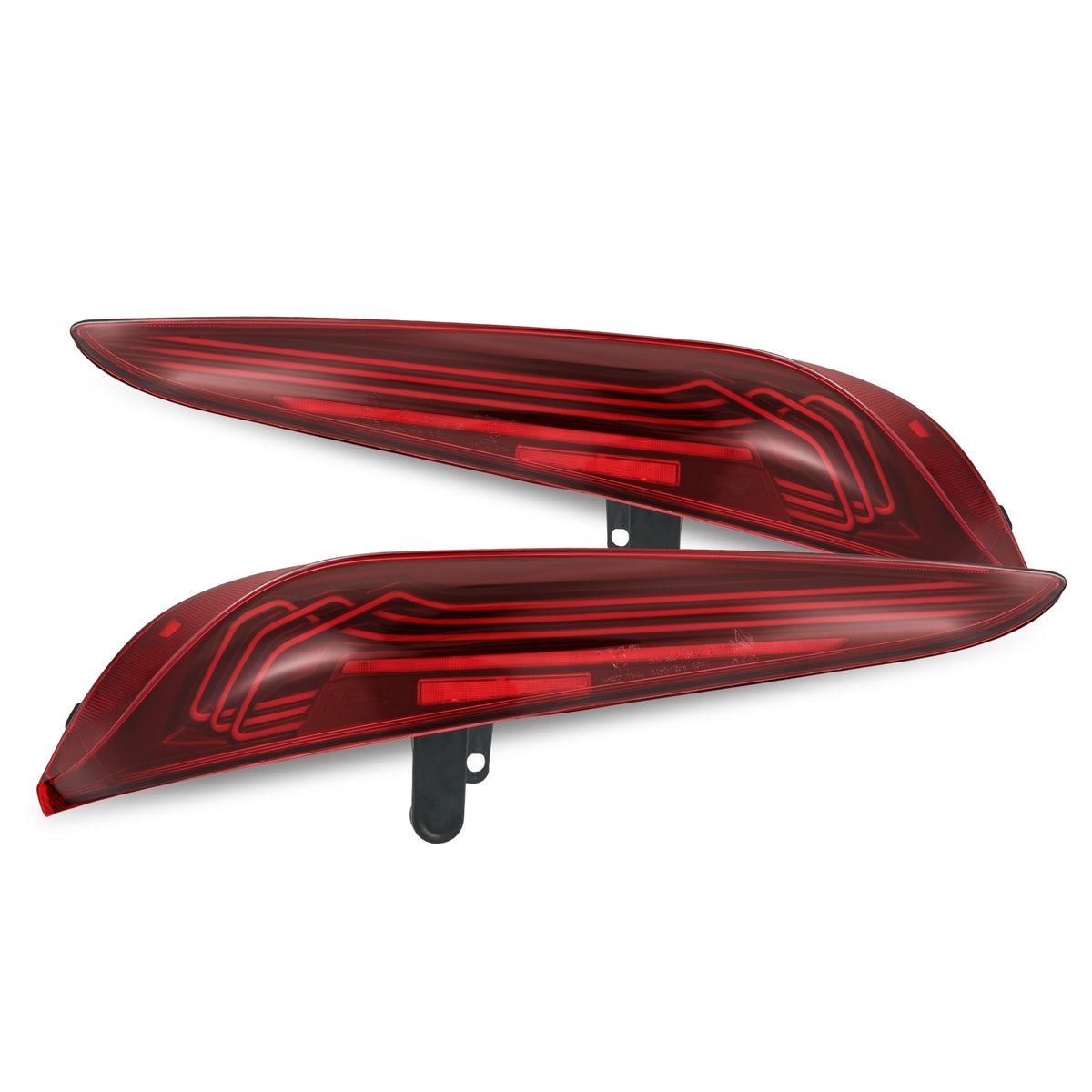 AlphaRex 609030 20-24 Toyota Supra LUXX-Series Laser Style LED Tail Lights Black-Red