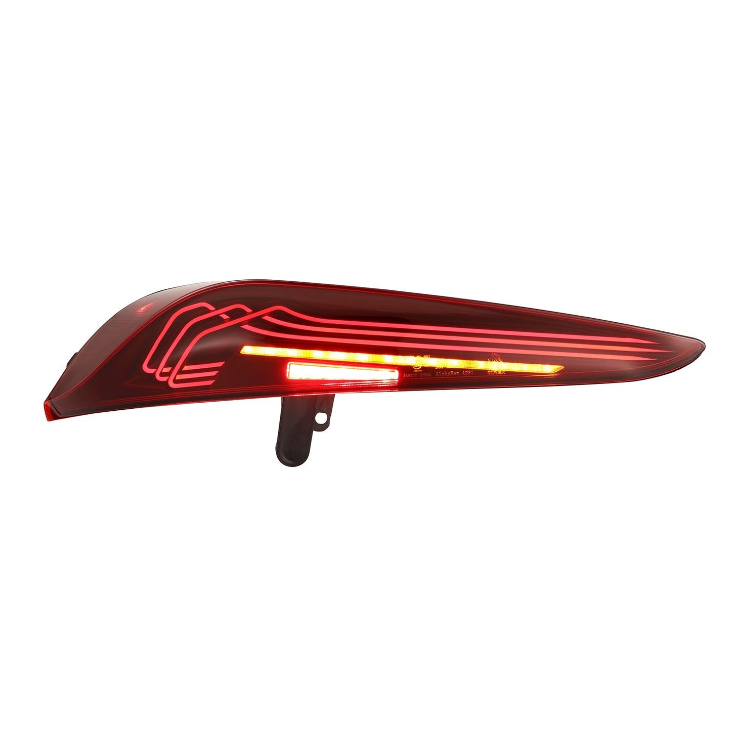 AlphaRex 609030 20-24 Toyota Supra LUXX-Series Laser Style LED Tail Lights Black-Red