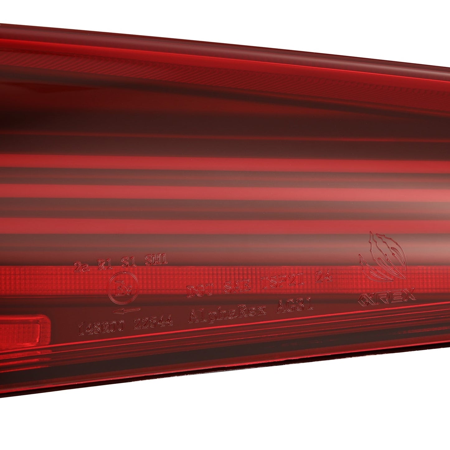 AlphaRex 609030 20-24 Toyota Supra LUXX-Series Laser Style LED Tail Lights Black-Red