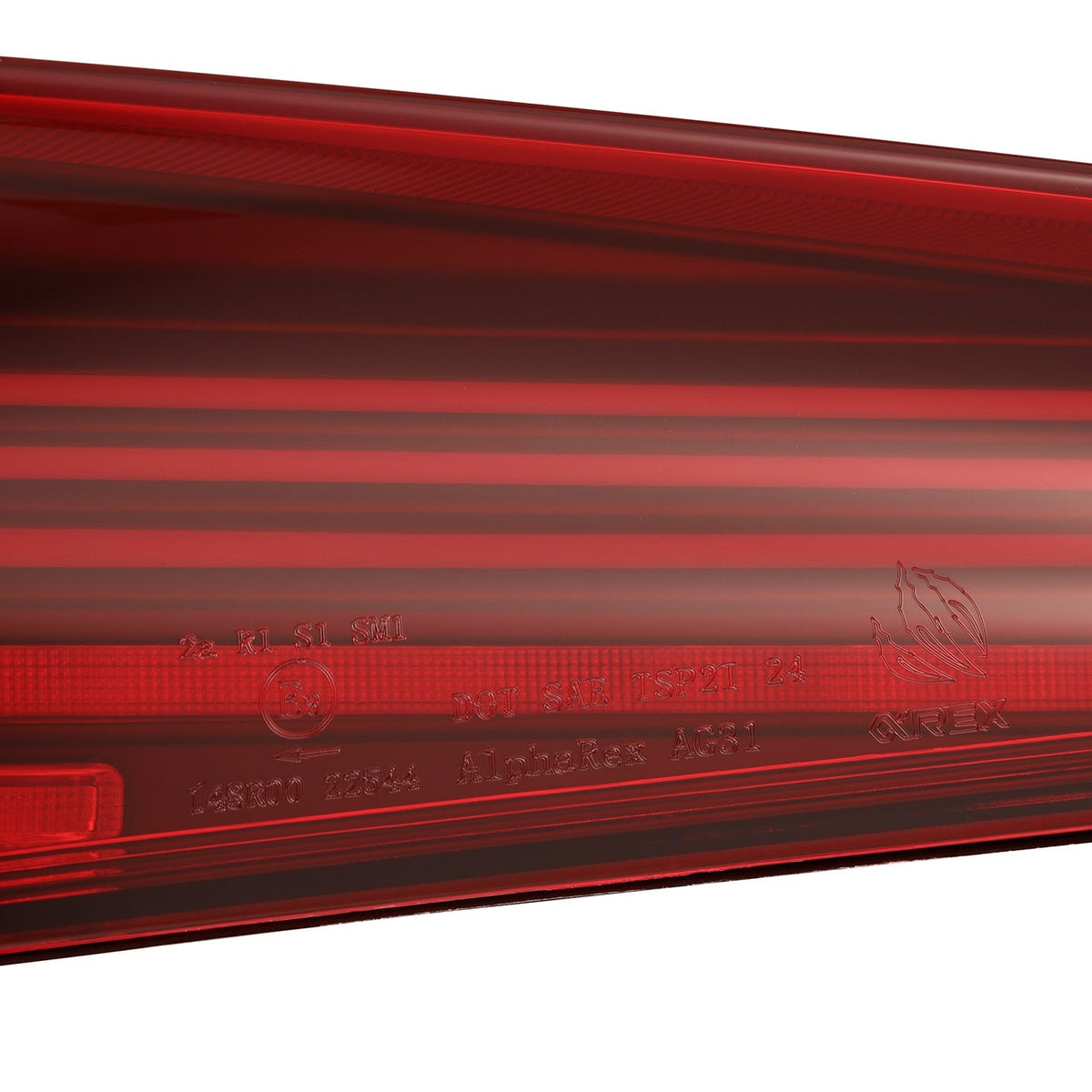 AlphaRex 609030 20-24 Toyota Supra LUXX-Series Laser Style LED Tail Lights Black-Red